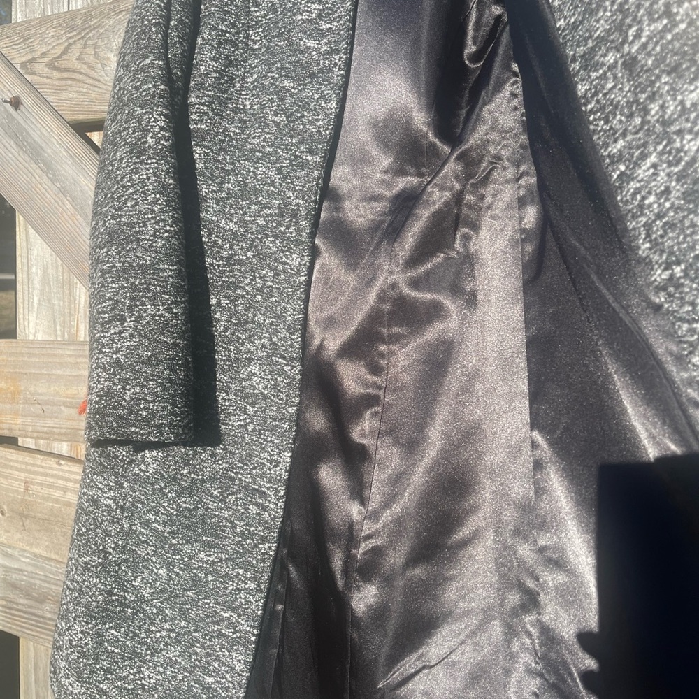 J. Crew Black and Gray Car Coat / Winter Size 4 - Picture 16 of 16